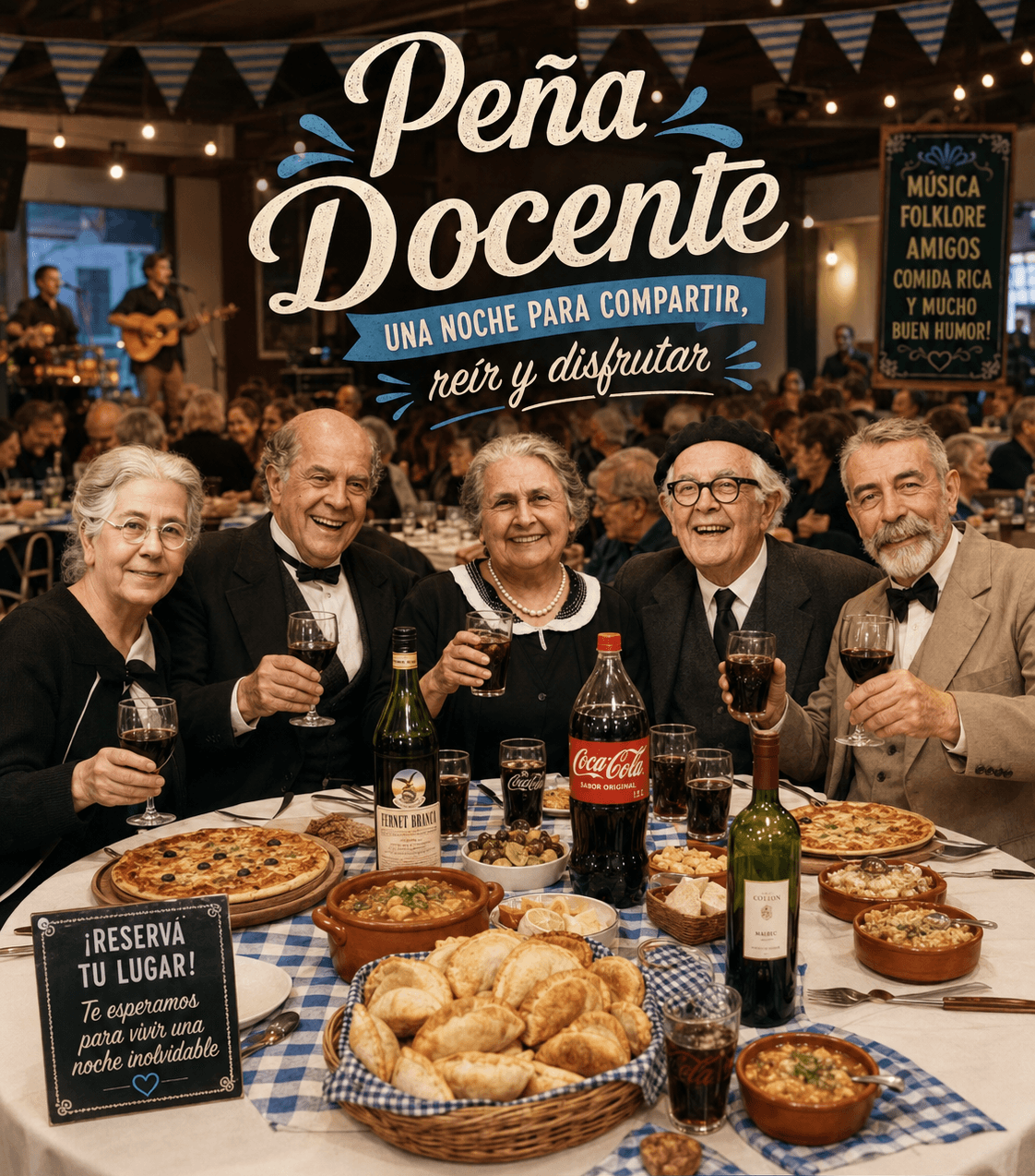 Peña Docente, una noche para compartir, reír y disfrutar