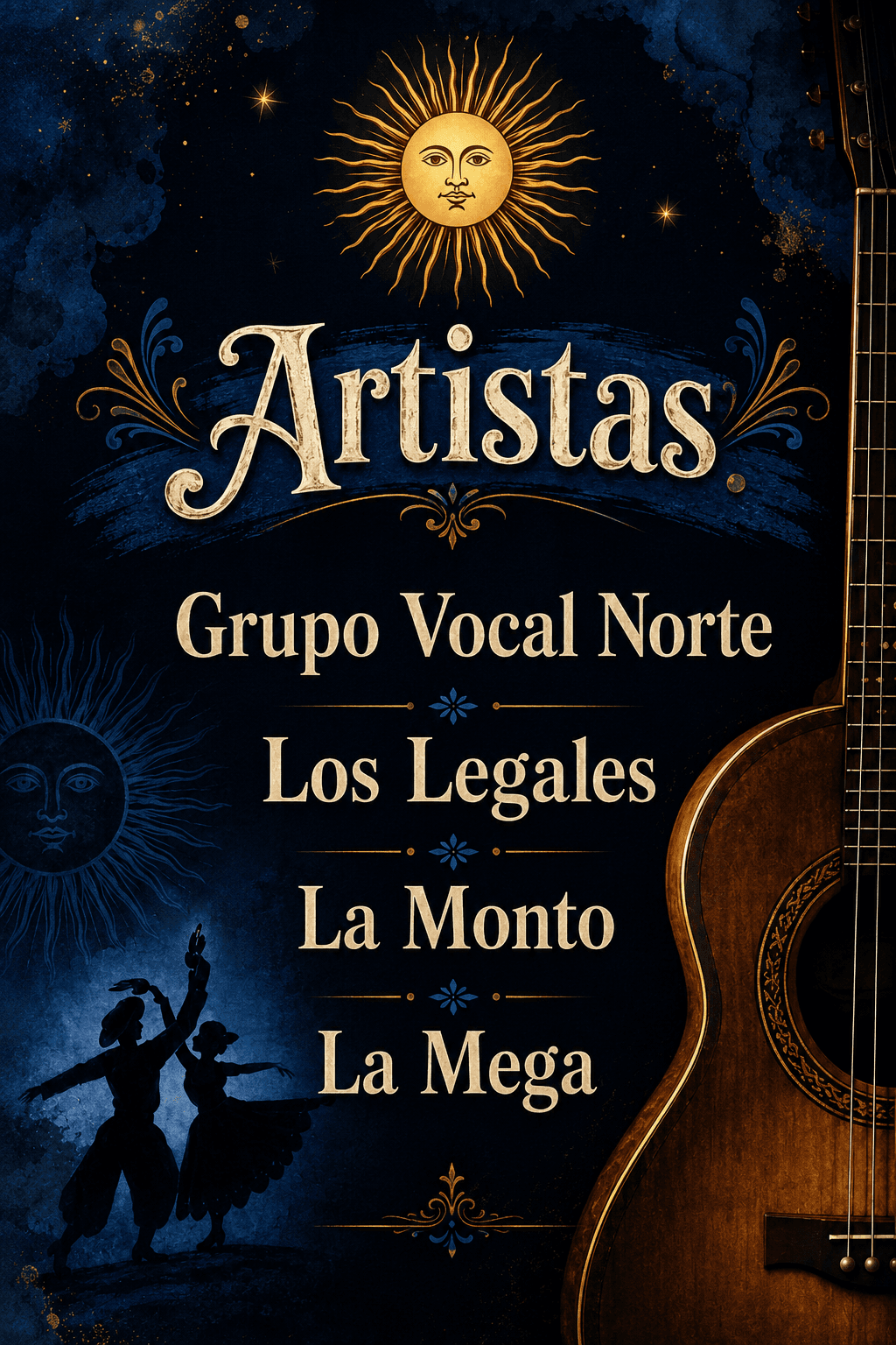 Flyer oficial de Peña Folklórica Docente